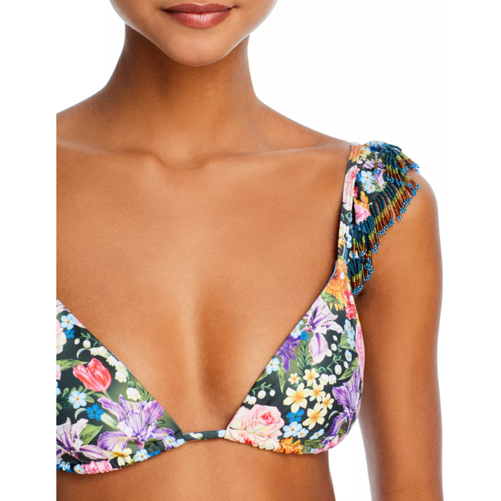 Agua Bendita Womens Rose Dreamin Swim Bikini Top Size M 16060 - Picture 3 of 4
